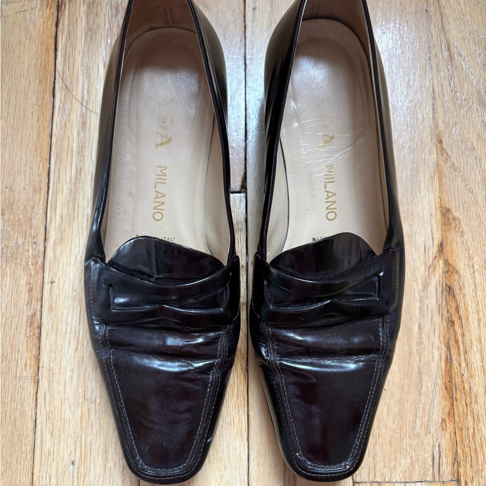 Prada Patent Leather Loafers Flats